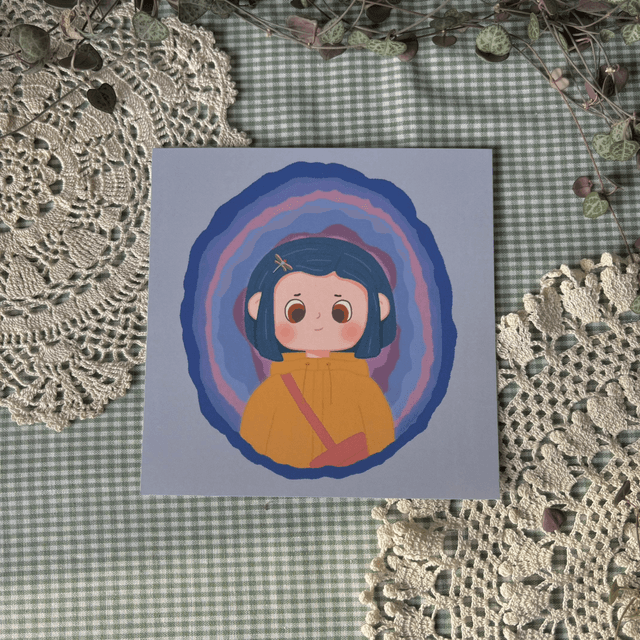 Coraline Square Art Print 